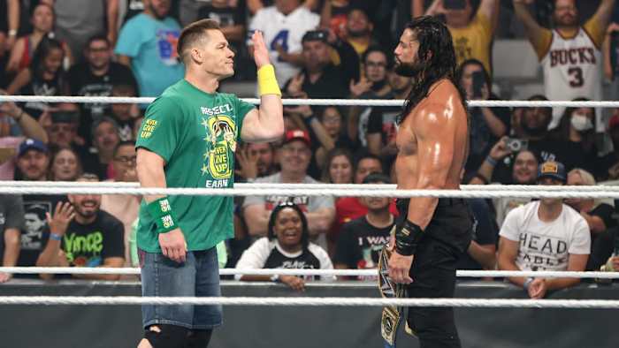 John Cena taunts Roman Reigns at Money in the Bank